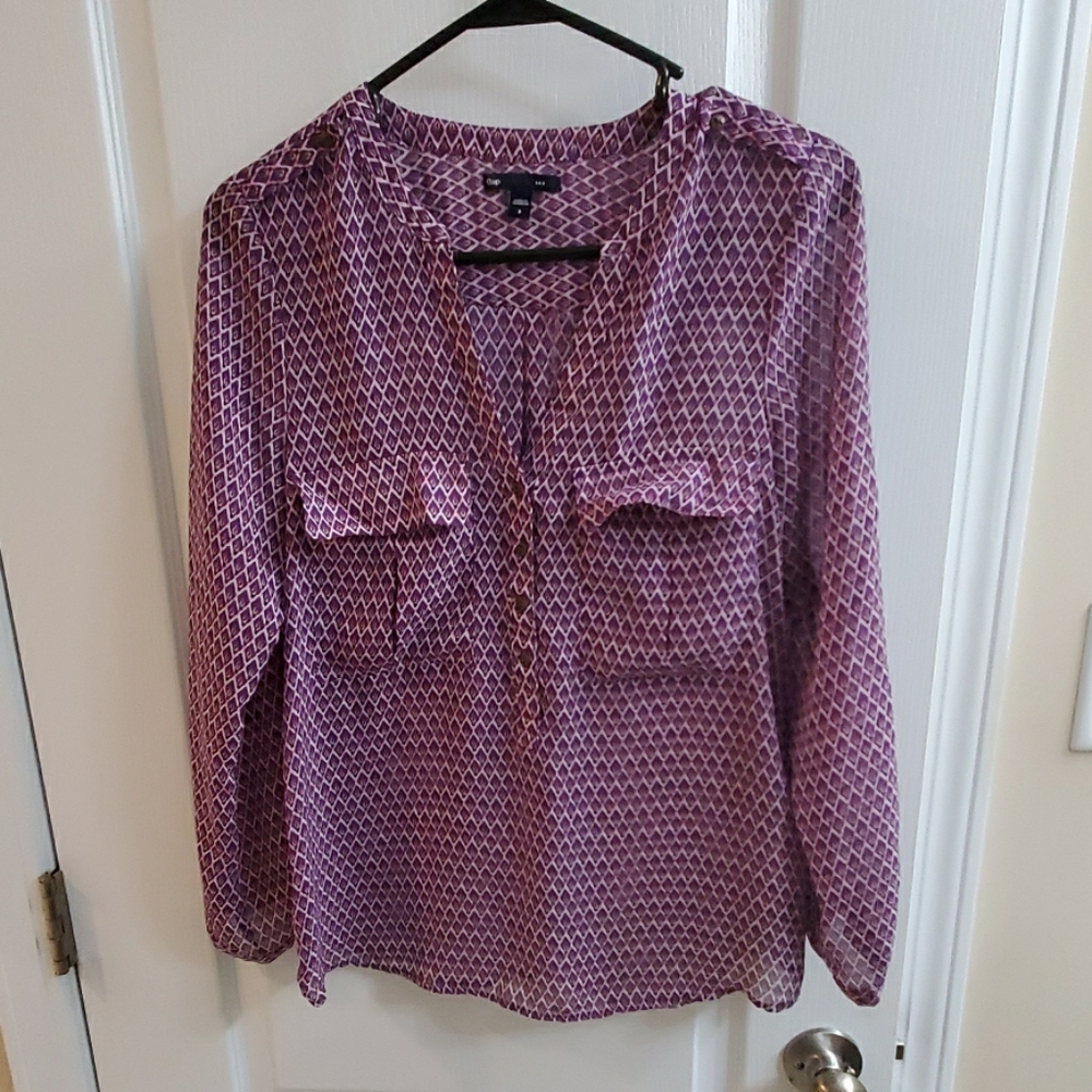 Gap Purple Blouse